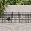vidaXL Outdoor-Hundezwinger Stahl 25,4 m&sup2;