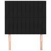 vidaXL Kopfteil Schwarz 90x5x118/128 cm Stoff