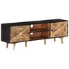 vidaXL TV-Schrank 140x30x46 cm Rohes Mangoholz und Massivholz Akazie