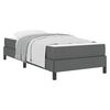 vidaXL Boxspringbett Dunkelgrau 80 x 200 cm Stoff