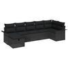 vidaXL Gartensofa-set 7 stk. Poly Rattan