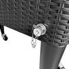 AXI K&uuml;hlwagen Retro Rattan-Optik 76 L Schwarz