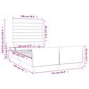 vidaXL Bettgestell ohne Matratze Dunkelgr&uuml;n 120x190 cm Samt