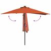 vidaXL Garten-Sonnenschirm Terrakotta 294 x 150 x 224 cm