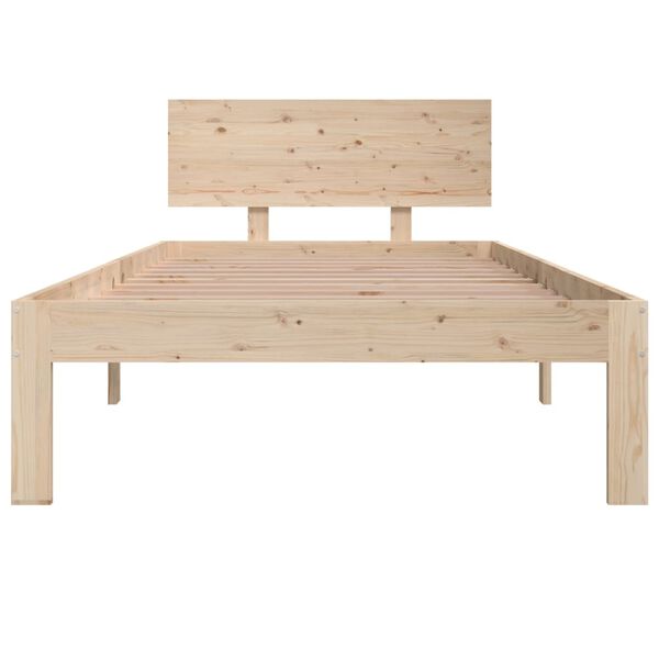 vidaXL Massivholzbett 90x190 cm