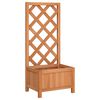 vidaXL Pflanzk&uuml;bel mit Spalier Braun 40x30x90 cm Massivholz Tanne