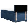 vidaXL Boxspringbett mit Matratze Blau 90x200 cm Stoff