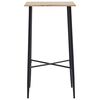 vidaXL 5-tlg. Bar-Set Stoff Hellgrau