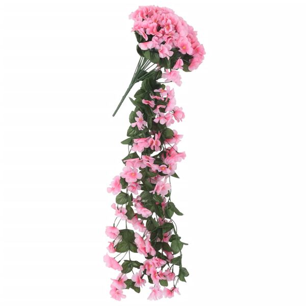 vidaXL Weihnachtskr&auml;nze Blumen 3 Stk. Rosa 85 cm