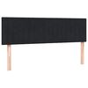 vidaXL Boxspringbett mit Matratze Schwarz 160x210 cm Samt