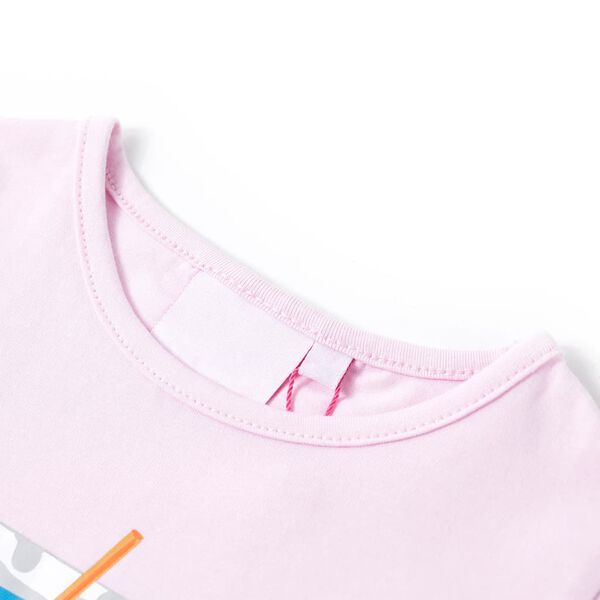 Kinder-T-Shirt Zartrosa 116