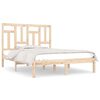 vidaXL Massivholzbett 135x190 cm