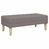 vidaXL Bank Taupe 113 x 57 x 39 cm Stoff