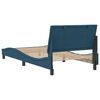 vidaXL Bettgestell ohne Matratze "Hanko" Blau 100x200 cm Samt