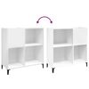 vidaXL Plattenschrank Wei&szlig; 84,5x38x89 cm Holzwerkstoff