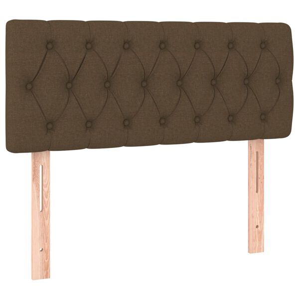 vidaXL Kopfteil Dunkelbraun 90x7x78/88 cm Stoff