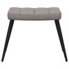 vidaXL Relaxsessel mit Hocker Taupe Stoff