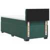 vidaXL Boxspringbett mit Matratze Dunkelgr&uuml;n 90x200 cm Samt