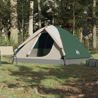 vidaXL Kuppel-Campingzelt 6 Personen Grün Wasserdicht