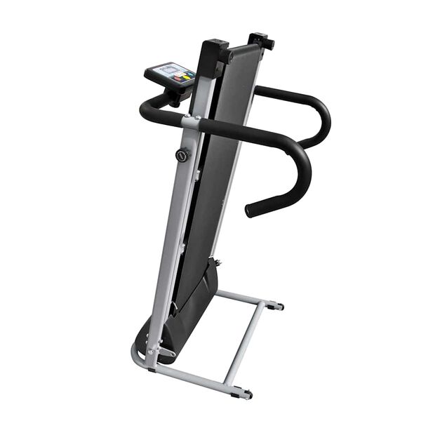 vidaXL Elektrisches Laufband 100x35 cm Schwarz und Silber