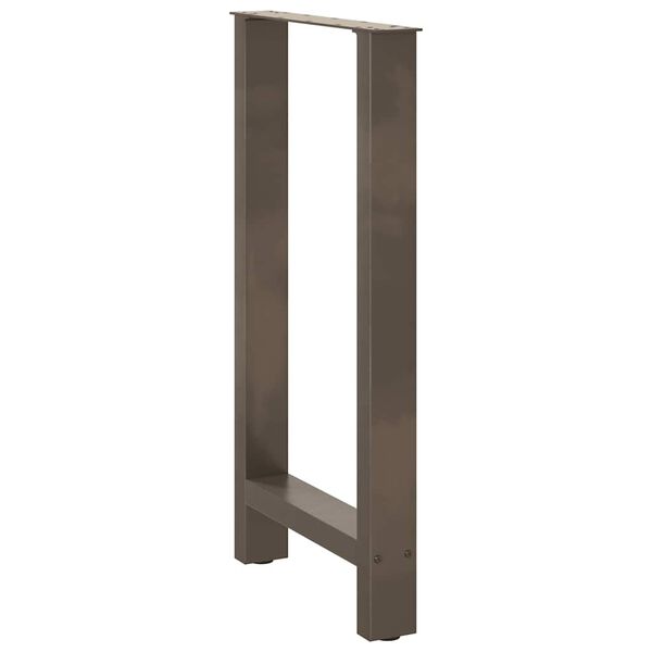 vidaXL Bartischbeine Naturstahl 2 Stk. 50x(90-91) cm Stahl