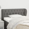 vidaXL Kopfteil mit Ohren Dunkelgrau 93x23x78/88 cm Stoff