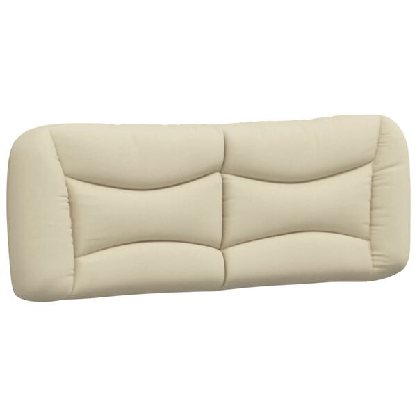 vidaXL Kopfteil-Kissen "Hvar" Creme 120 cm Stoff