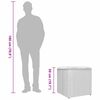 vidaXL Kissenbox mit Speicher Braun 50 x 50 x 50 cm Poly-Rattan