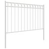 vidaXL Zaunelement Wei&szlig; 170 x 130 cm Stahl