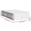vidaXL Bettgestell ohne Matratze Taupe 120x190 cm Stoff