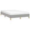 vidaXL Bettgestell ohne Matratze Hellgrau 120x190 cm Stoff