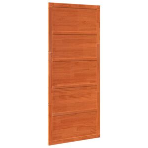 vidaXL Scheunent&uuml;r 90 x 2,5 x 208 cm Massives Kiefernholz Wachsbraun