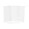 vidaXL Moskitonetz zum Aufh&auml;ngen 156 Mesh Wei&szlig; 220x100x150 cm