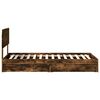 vidaXL Aufbewahrungsbett Ger&auml;ucherte Eiche 90 x 190 cm Holzwerkstoff