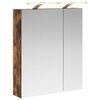 vidaXL Badezimmerspiegelschrank Ger&auml;ucherte Eiche 60 x 14,5 x 70 cm