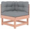 vidaXL 4-tlg. Garten-Lounge-Set mit Kissen Massivholz Douglasie