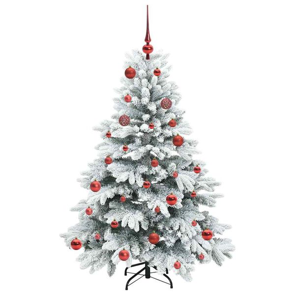 vidaXL K&uuml;nstlicher Weihnachtsbaum mit 150 LEDs Wei&szlig; 150 cm PE und PVC