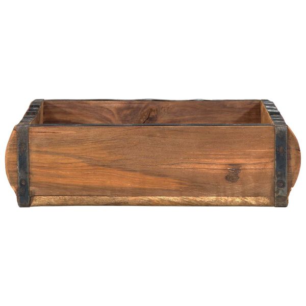 vidaXL Tablett 4 pcs Braun 29 x 31 x 10 cm Massives upgecyceltes Holz