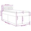 vidaXL Boxspringbett mit Matratze Dunkelgr&uuml;n 90x200 cm Samt