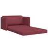 vidaXL Schlafsofa 110cm Weinrot Stoff