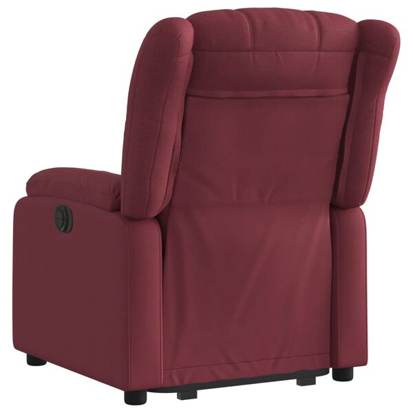vidaXL Relaxsessel mit Aufstehhilfe Weinrot Stoff