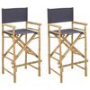 vidaXL Klappstuhl f&uuml;r Regisseure 2 pcs Natur Bambus