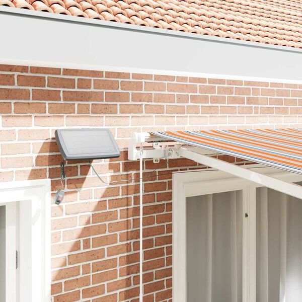 vidaXL Einziehbare Markise Mehrfarbig 300 x 250 cm Stoff und Stahl