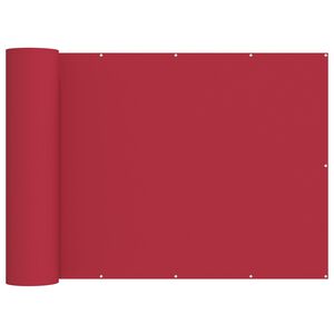 vidaXL Balkon Sichtschutz 200 x 500 cm Stoff mit PU-Beschichtung Rot