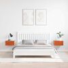 vidaXL Nachttisch 2 pcs Wachsbraun 37 x 35 x 18,5 cm Massivholz Kiefer