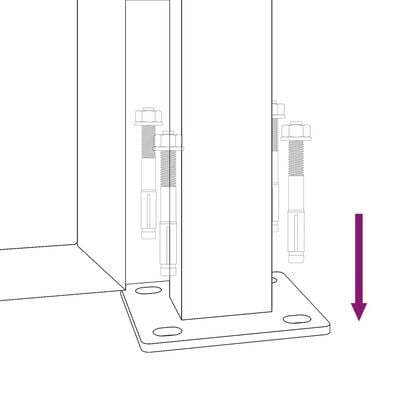 vidaXL Gartentor 105x105 cm Cortenstahl Bambus-Design