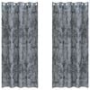 vidaXL Samtvorh&auml;nge 2 stk. Silber Grau 225 x 140 cm Samt