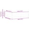 vidaXL Boxspringbett mit Matratze Schwarz 180 x 200 cm Stoff