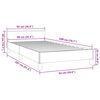 vidaXL Bettgestell mit Kopfteil ohne Matratze Schwarz 90x200 cm