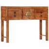 vidaXL Konsolentisch 120x32x80 cm Raues Massivholz Akazie